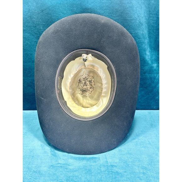EUC Akubra The Boss Western Cowboy Hat Imperial Quality Pure Fur Felt 56 Outback - Picture 16 of 16